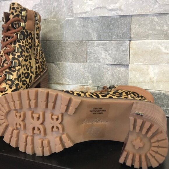 SAM EDELMAN Sade Genuine Calf Hair Lace-Up Boot - Picture 10 of 11